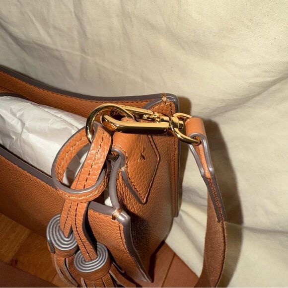 Tory Burch Thea Brown Leather Crossbody - Picture 5 of 14